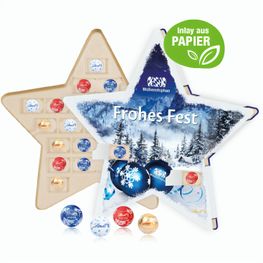 Adventskalender "Stern" mit Lindt Schokolade