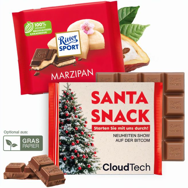 Produktabbildung Ritter SPORT mit Werbebanderole Ritter SPORT mit Werbebanderole