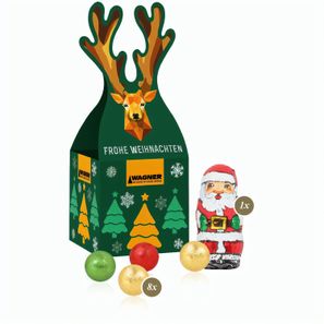 3D Präsent "Rentier" mit Fairtrade® Schokolade