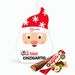 Werbekarte "Santa" mit duplo