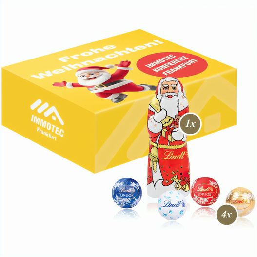 Santa Werbebox mit Lindt Minis und Nikolaus (Bild 1)
