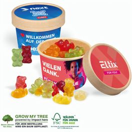 Produktabbildung Werbe Fruchtgummi Paperbox mit Einleger Und Banderole Werbe Fruchtgummi Paperbox mit Einleger Und Banderole
