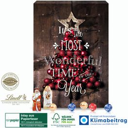 Wand-Adventskalender Lindt „Gourmet Edition“ Organic