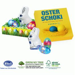 Produktabbildung Kleines Osternest mit Klett Schokolade Kleines Osternest mit Klett Schokolade