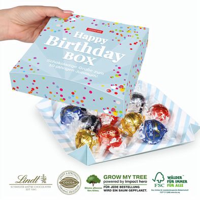 Präsentbox mit Lindt Lindor Pralinés