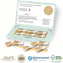 Präsentbox „Business” mit Lindt Schokotäfelchen