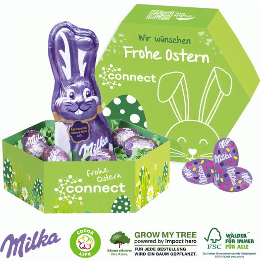 Großes Osternest mit Schokolade von Milka (Bild 1)