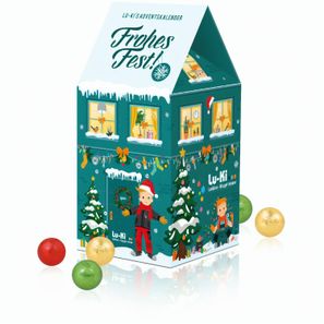 Adventskalender-Haus "XL" mit Fairtrade® Schokolade