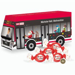 Produktabbildung 3D Präsent "Bus" mit duplo Knusperlen 3D Präsent "Bus" mit duplo Knusperlen