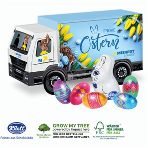3D Präsent LKW Ostern mit Schokoladenmischung von Klett
