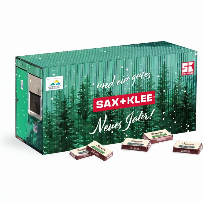3D Adventskalender "Container" mit Sarotti Fairtrade®