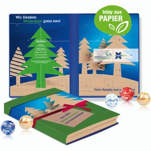 Adventskalender Weihnachtsbuch mit Lindt Minis