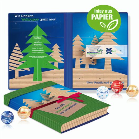 Adventskalender Weihnachtsbuch mit Lindt Minis (Bild 1)
