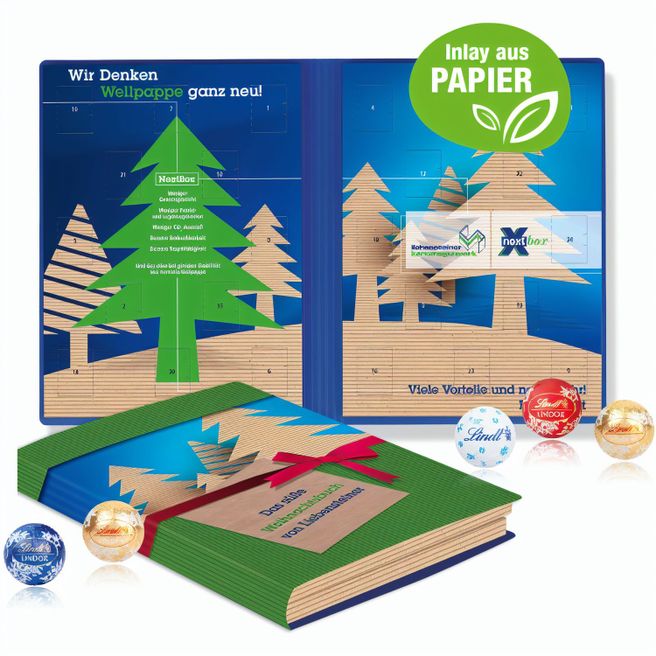 Produktabbildung Adventskalender Weihnachtsbuch mit Lindt Minis Adventskalender Weihnachtsbuch mit Lindt Minis