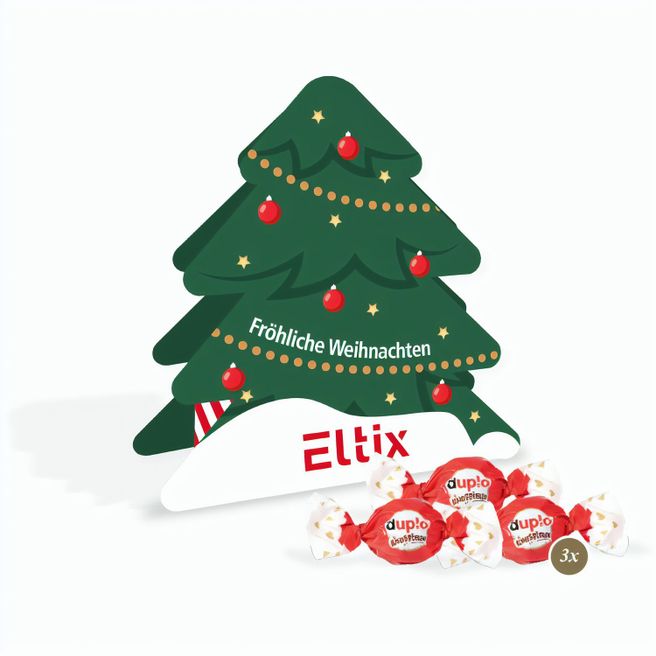 Produktabbildung Präsent Tannenbaum mit duplo Knusperlen Präsent Tannenbaum mit duplo Knusperlen