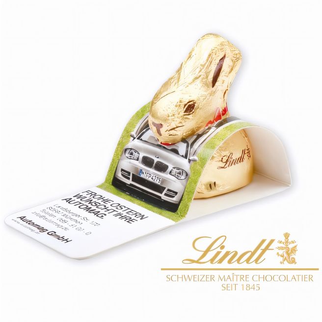 Produktabbildung Goldhase von Lindt Im Werbeaufsteller, 10 g Goldhase von Lindt Im Werbeaufsteller, 10 g