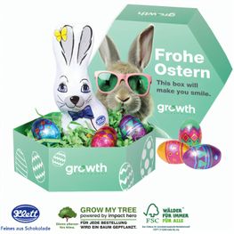 Produktabbildung Großes Osternest mit Klett Schokolade Großes Osternest mit Klett Schokolade