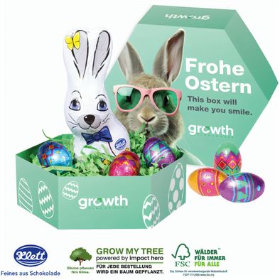Großes Osternest mit Klett Schokolade