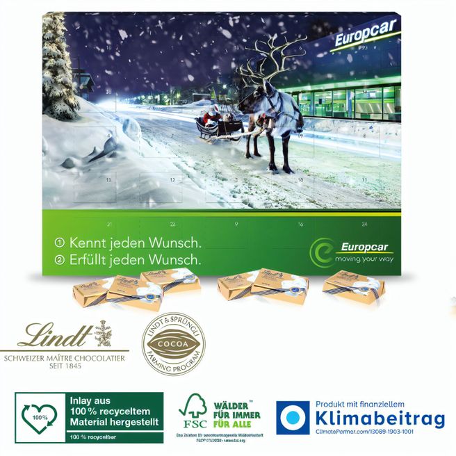 Wand-Adventskalender Lindt „Select Edition“