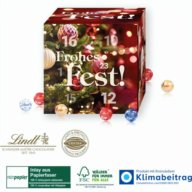 Adventskalender Lindt „Cube“ Organic