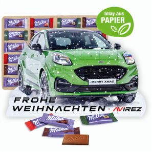 Adventskalender "individuelle Kalenderform" mit Milka Schokolade