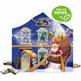 Produktabbildung Adventskalender Weihnachtshaus "Exklusiv" mit Sarotti Fairtrade® Adventskalender Weihnachtshaus "Exklusiv" mit Sarotti Fairtrade®