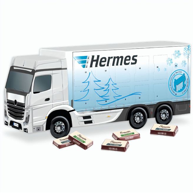 Produktabbildung 3D Adventskalender "LKW" mit Sarotti Fairtrade® 3D Adventskalender "LKW" mit Sarotti Fairtrade®