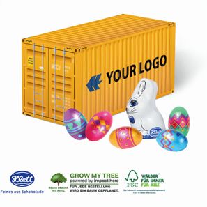 3D Präsent Container Ostern mit Schokoladenmischung von Klett
