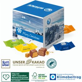 Adventskalender „Cube“ mit Ritter SPORT Schokowürfel