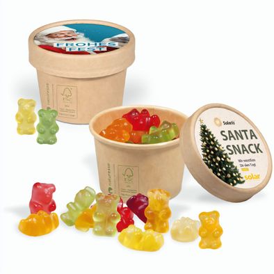Werbe Fruchtgummi Paperbox mit Einleger