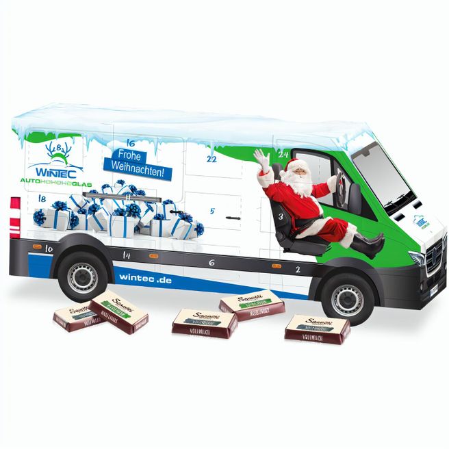 3D Adventskalender "Transporter" mit Sarotti Fairtrade®