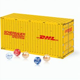 Produktabbildung 3D Adventskalender "Container" mit Lindt Schokolade 3D Adventskalender "Container" mit Lindt Schokolade