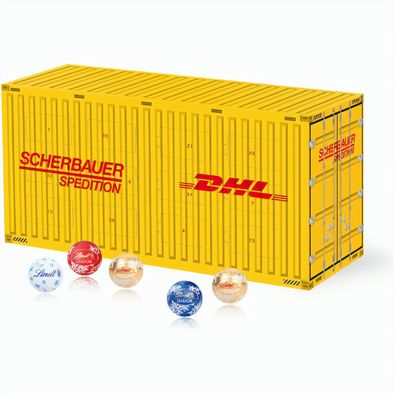 Produktabbildung 3D Adventskalender "Container" mit Lindt Schokolade 3D Adventskalender "Container" mit Lindt Schokolade