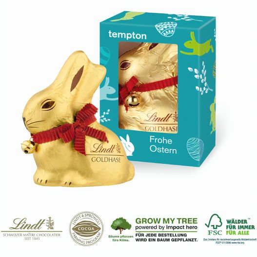 Lindt Goldhase in Werbekartonage, 100 g (Bild 1)
