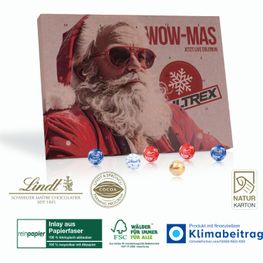 Adventskalender aus Naturkarton Lindt „Gourmet Edition“ Organic