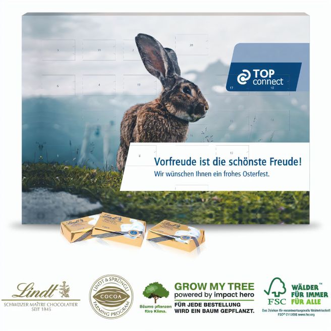 Tisch-Osterkalender mit 20 Türchen