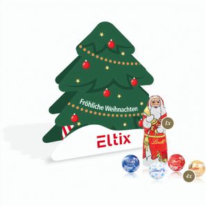 Präsent Tannenbaum mit Lindt Minis und Nikolaus
