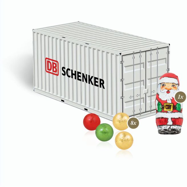 3D Präsent "Container" mit Fairtrade® Schokolade