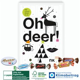 Adventskalender Mars® Miniatures® Mix, Inlay aus Papierfaser