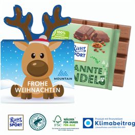 Schokotafel Ritter Sport „Rentier“, 100 g