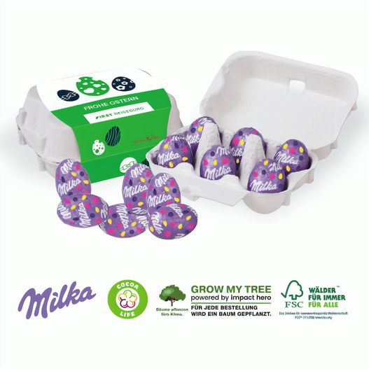 Schoko-Eier 6er mit Milka Schokolade (Bild 1)