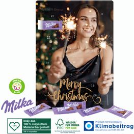 Wand-Adventskalender mit Milka Schokolade
