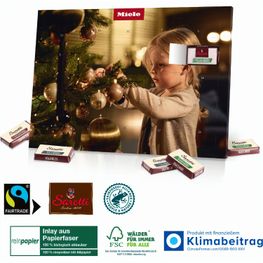 Tisch-Adventskalender Organic mit Fairtrade-Kakao
