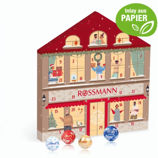 Adventskalender Weihnachtshaus "Exklusiv" mit Lindt Minis (Bild 1)
