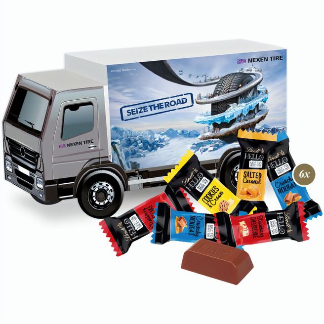 3D Präsent "LKW" mit Lindt HELLO