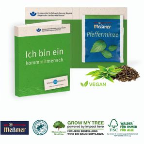 Werbe-Klappkarte mit Premium-Tee