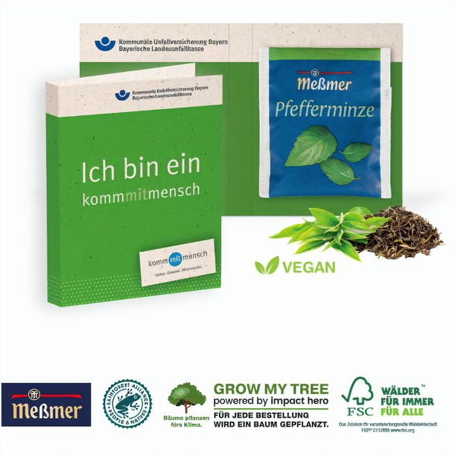 Werbe-Klappkarte mit Premium-Tee