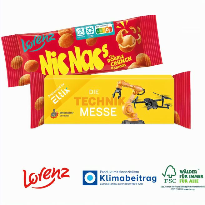 Lorenz Nic Nac´s oder Erdnüsse im Werbeschuber