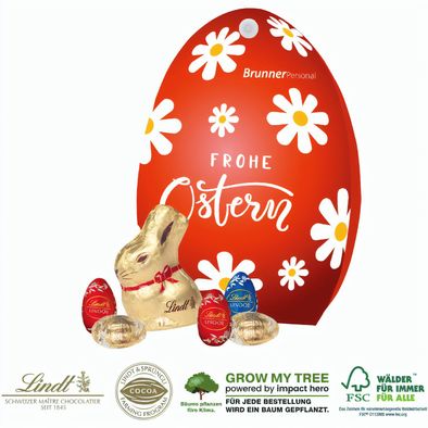 Produktabbildung Werbe-Osterei mit Schokoladenmischung von Lindt Werbe-Osterei mit Schokoladenmischung von Lindt