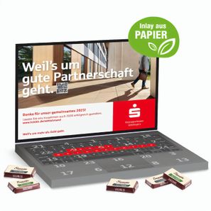 Adventskalender Laptop mit Sarotti Fairtrade®